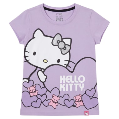 POLO BASICO MC NI A HELLO KITTY  LILA