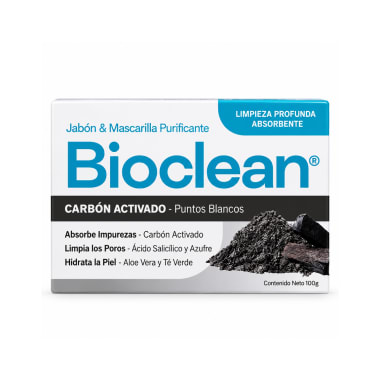 BIOCLEAN JABON CARBON ACTIVADO X 100G