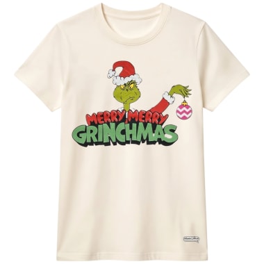 POLO BAS MC MUJER THE GRINCH MARFIL