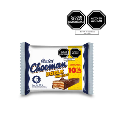 CHOCMAN DOBLE MANJAR 8X6X55GR
