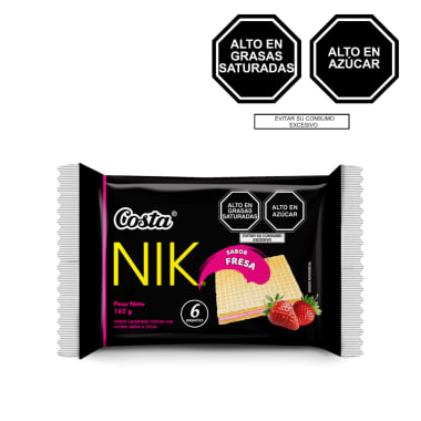 WAFER NIK FRESA DP 6 UNIDADES 