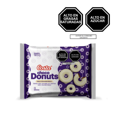GALLETA CHOCODONUTS BLANCA 14X6X33GR