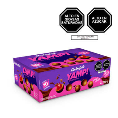 YAMP CHOCO FRESA 10X10X24GR.