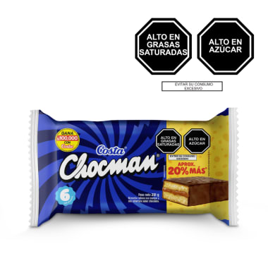 Bizcocho CHOCMAN Sixpack 6x33.5 gr