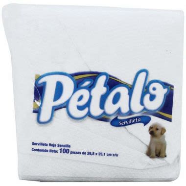 Servilletas Pétalo Hola Sencilla 100 U