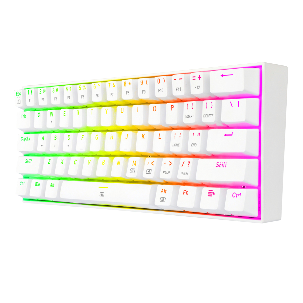 Mexx  TECLADO GAMER REDRAGON K622W HORUS TKL BLANCO RGB SWITCH ROJO