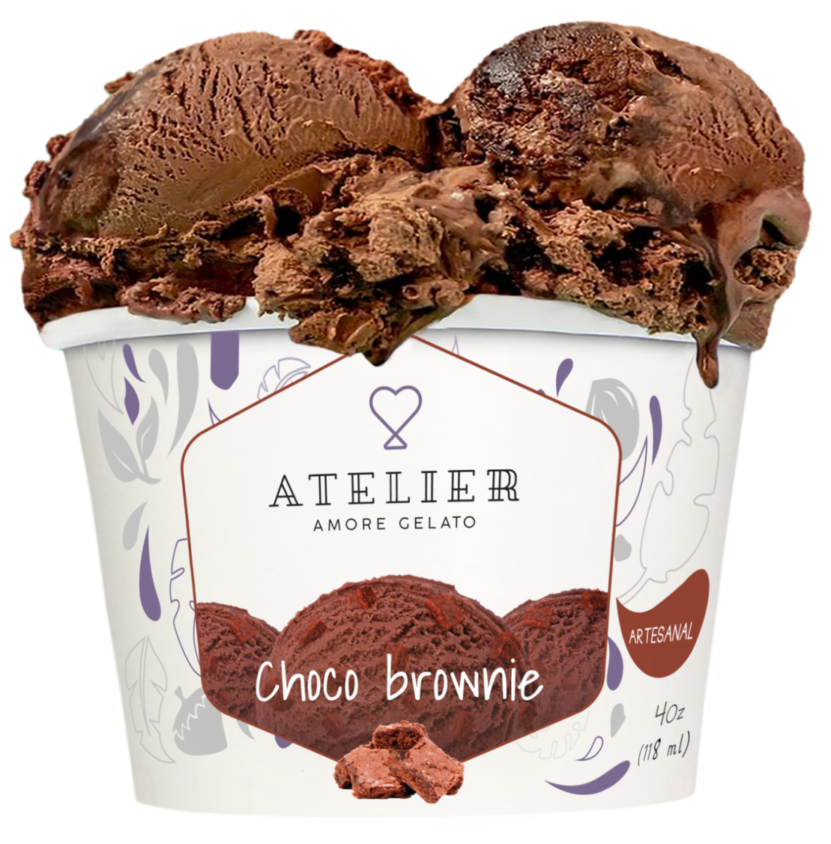 Helado Artesanal de Chocomáximo Atelier 118ml.