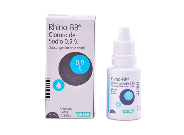 Rhino Mar Cloruro de Sodio 3 g/100 mL - Solución Gotas Spray Nasal de 15 mL