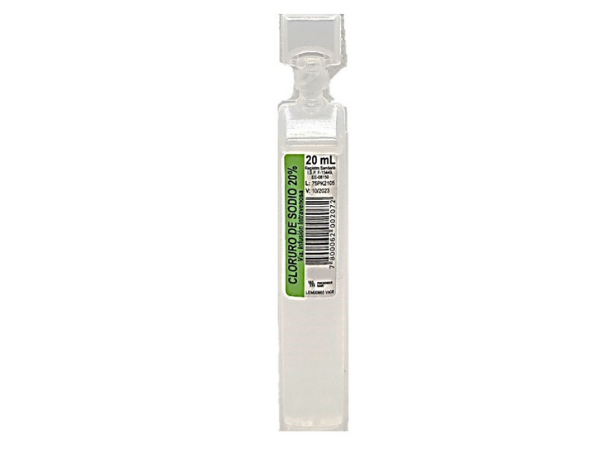CLORURO DE SODIO 20%X20ML.