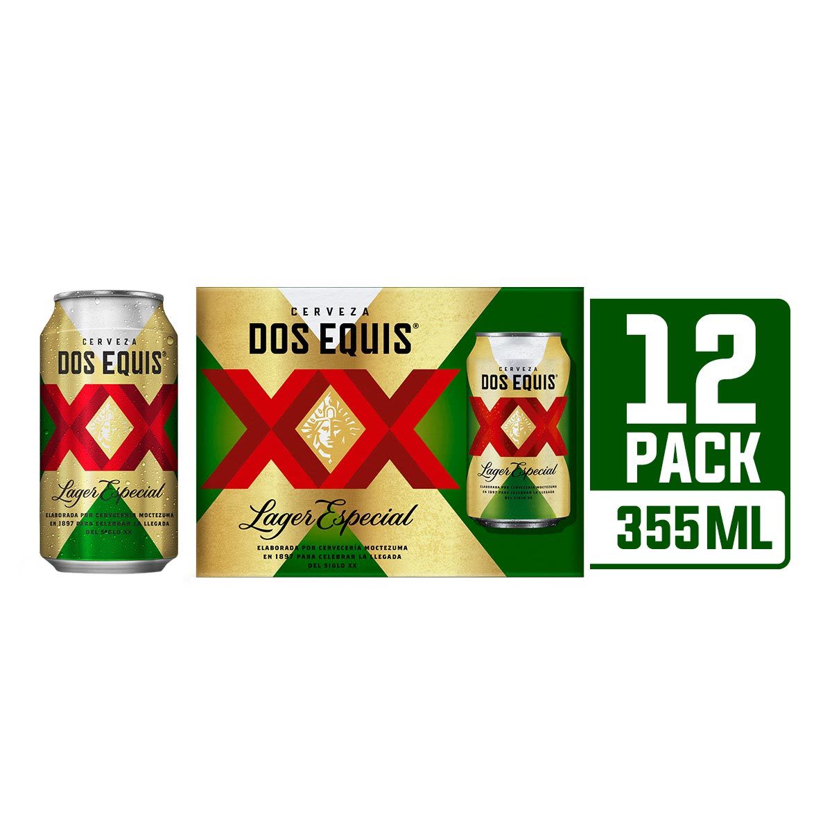 Cerveza Dos Equis Lager Especial Lata 355 mL x 12 Cerveza Dos Equis Lager Especial Lata 355 mL x 12