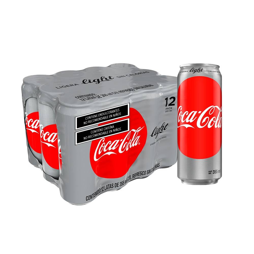 Coke Zero - Latas de soda sin cafeína de 12 onzas  