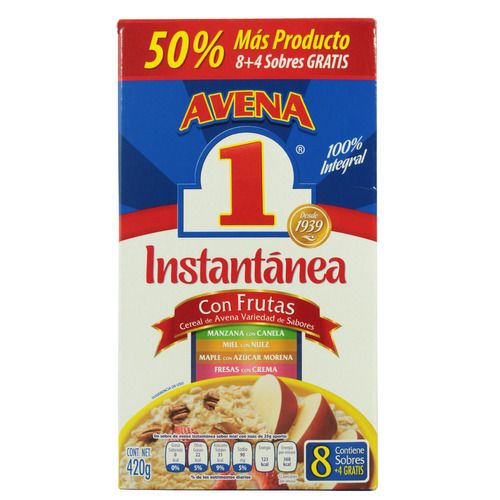 Avena Instantánea Integral 0 % Azúcar*