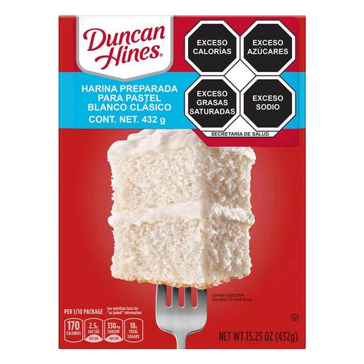 Harina Para Pastel Duncan Hines Clásico Blanco 432 g