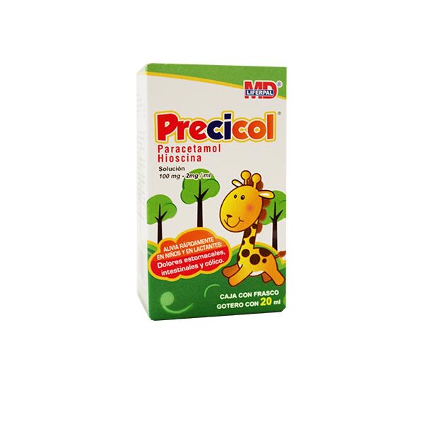 PRECICOL SOLUCIÓN FCO. Gotero 20 ML. 2100 MG/1 ML. Butilhioscina ó
