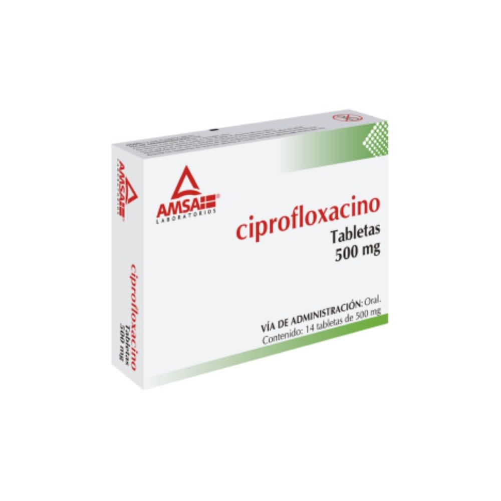 CIPROFLOXACINO Amsa C 14 TABS 500 MG RX Ciprofloxacino Tabs Orales 