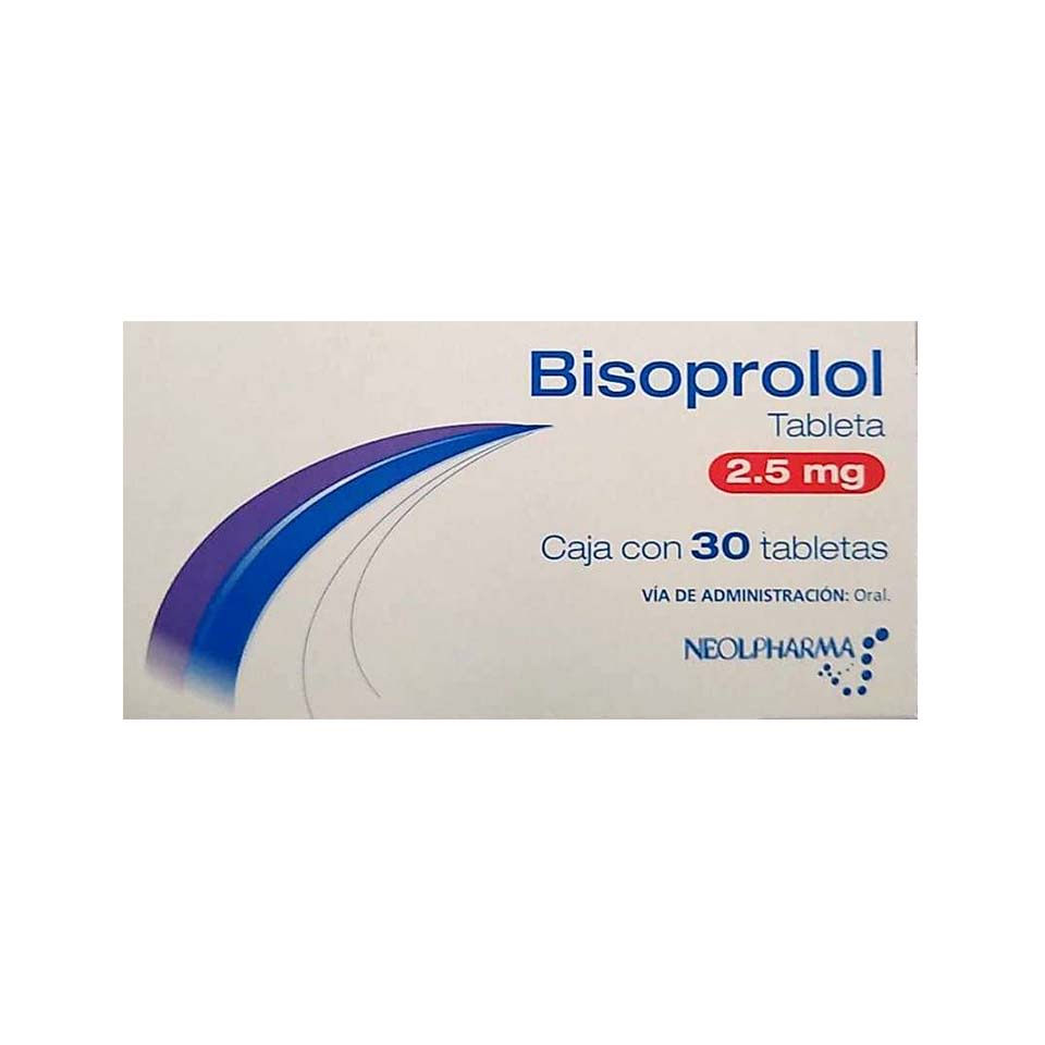 BISOPROLOL (Neolpharma) c/30 TABS. 2.5 MG. (DF) Corrector de