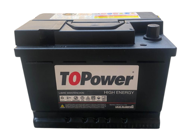 Bateria Topower 60AH B/Estandar +Izq 500 CCA