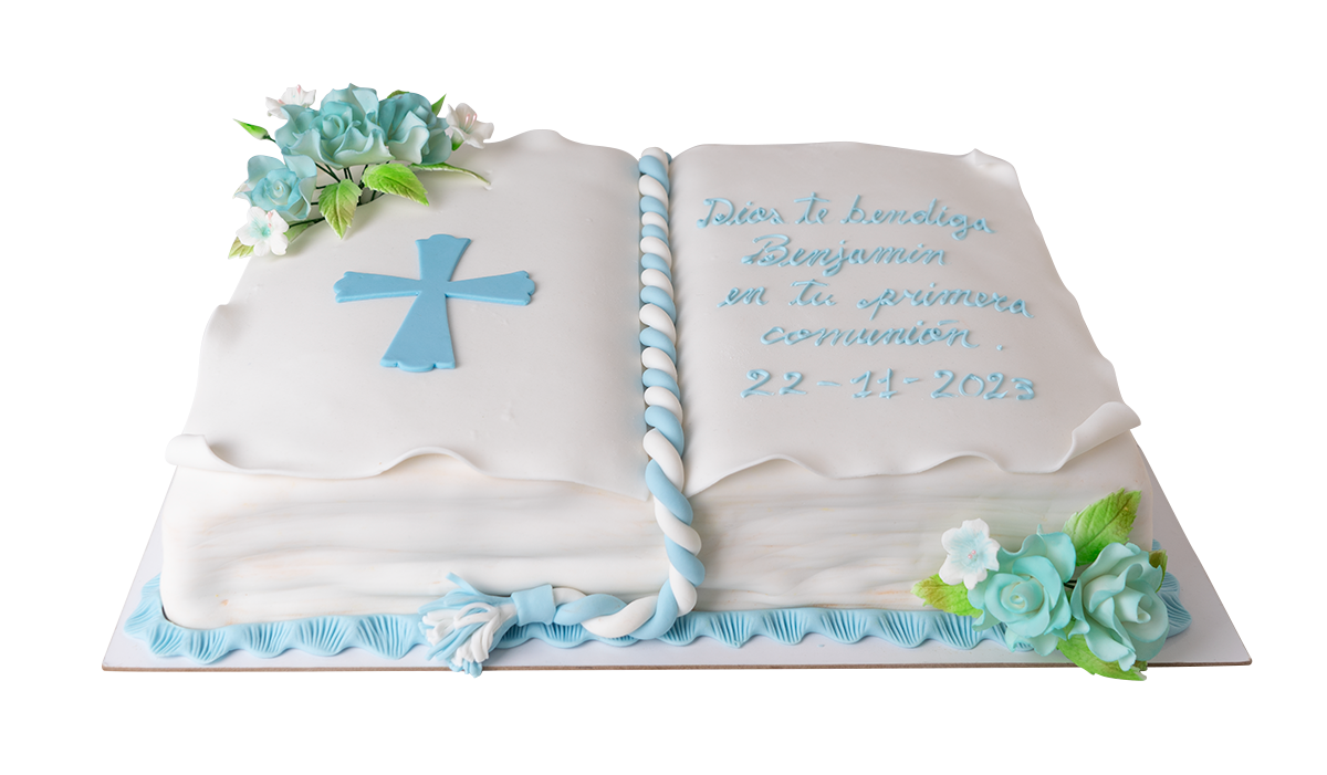 Pasteles De Primera Comunion En Forma De Biblia