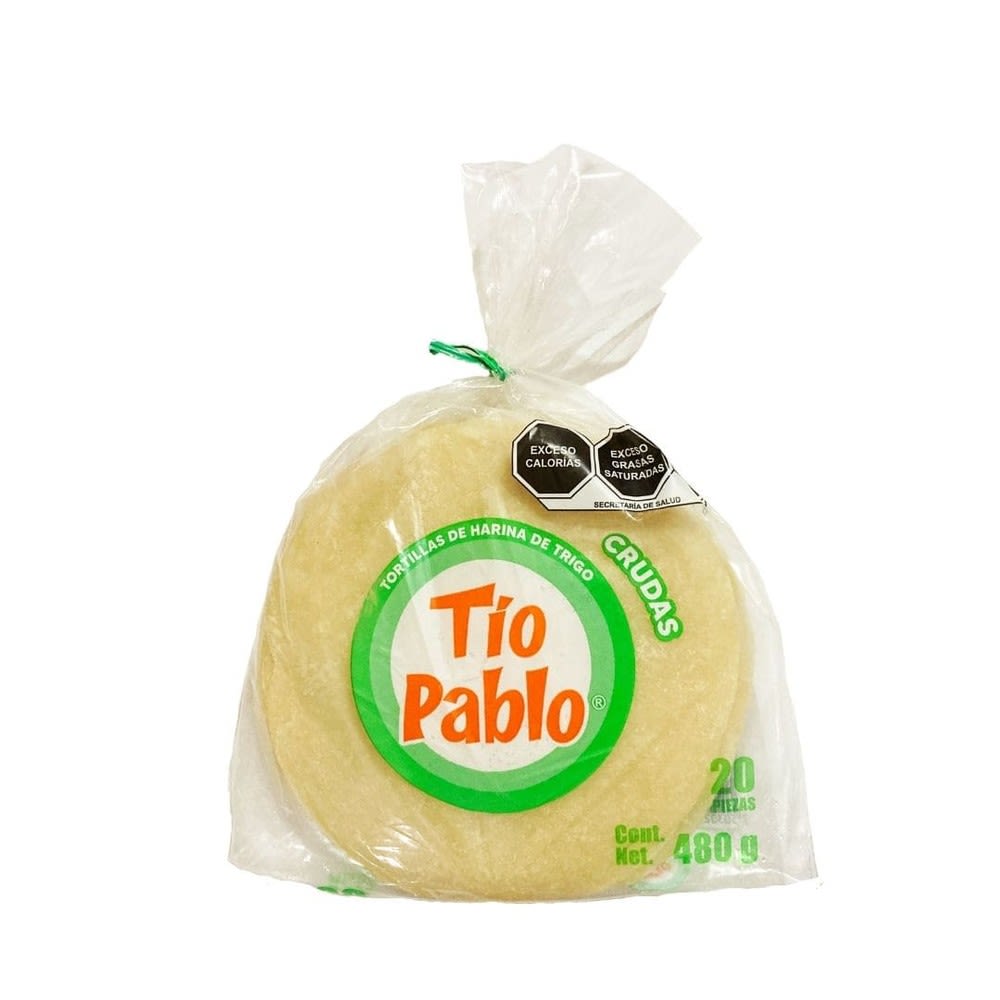 Tortilla Harina Tio Pablo Cruda 520 Grs.
