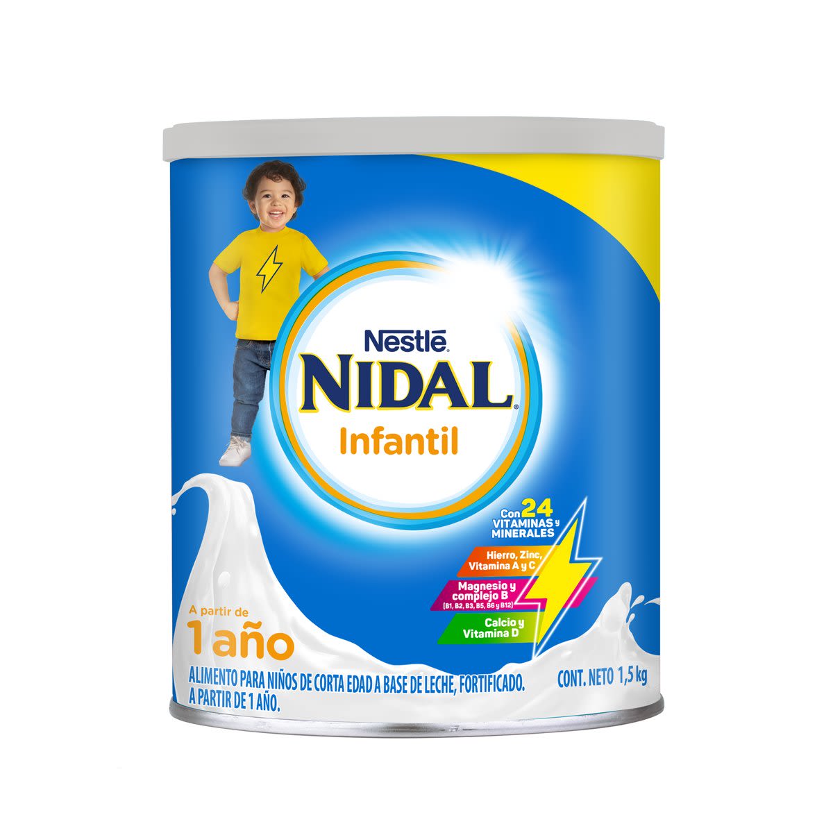 Fórmula Infantil Nidal ( A Partir de 1 año), 1.5 kg.