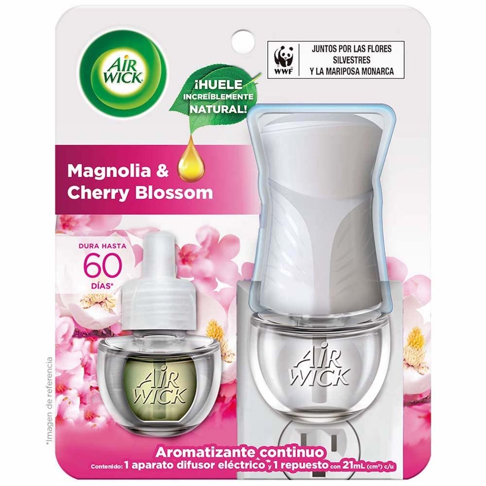 Aromatizante Air Wick Electrico Magnolia Y Cherry 20 Ml Aa, A Y B