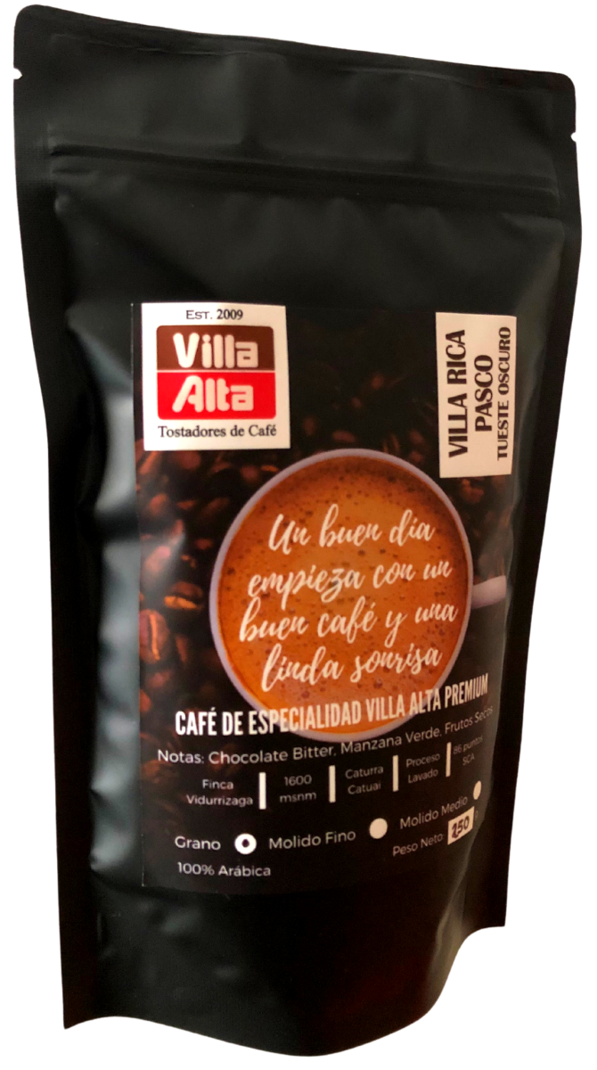 Café de Especialidad Blend tostado en grano – 100% Arabica 250gr. de Villa  Rica – Perú 