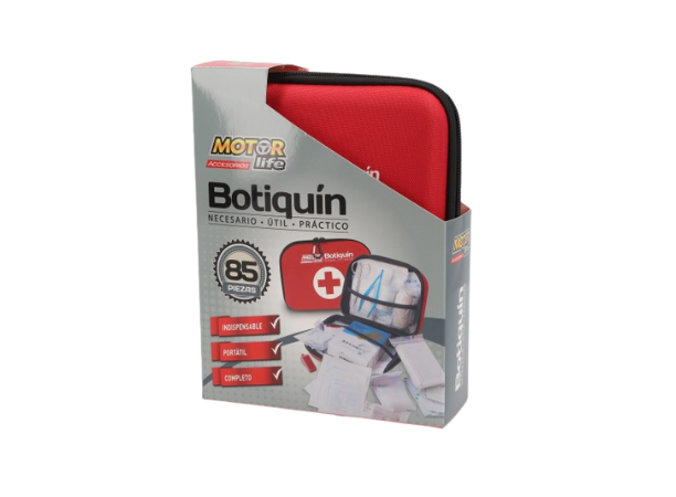 Botiquín 85 piezas Motorlife