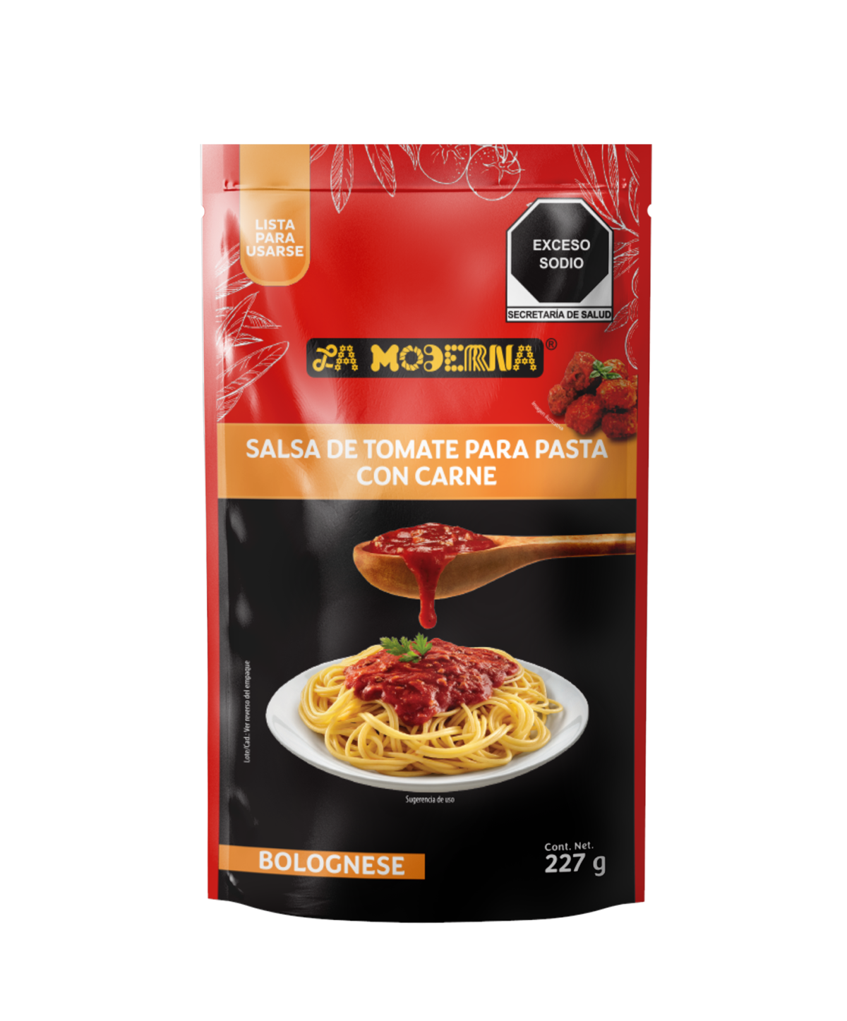 Salsa Para Pasta Bolognese 227 Gr La Moderna