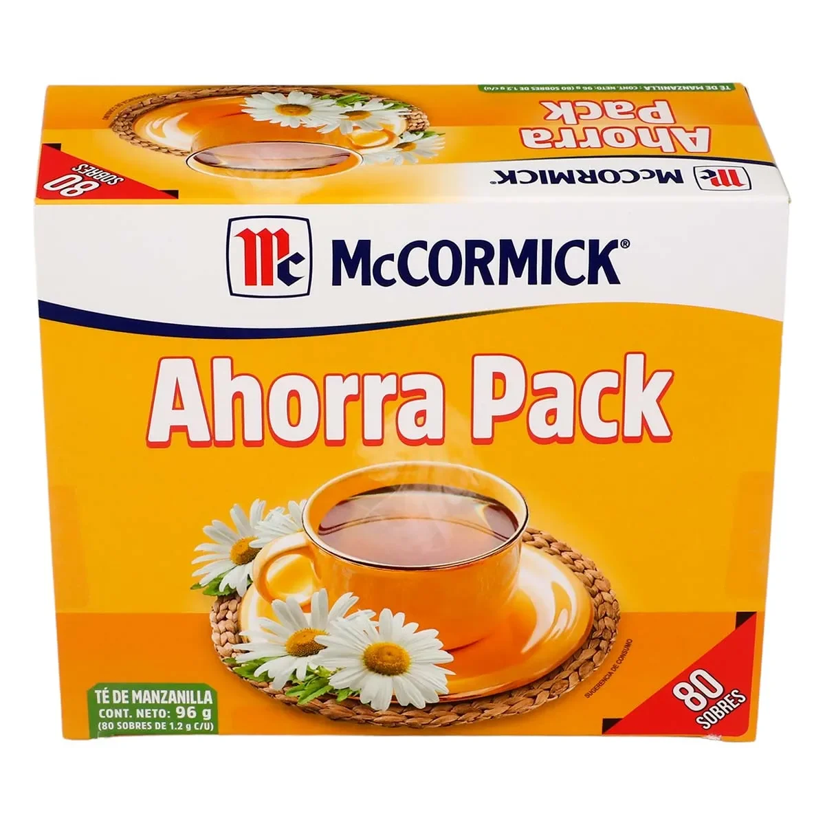 Té Mccormick De Manzanilla Ahorra Pack 80 Sobres Compra Unica