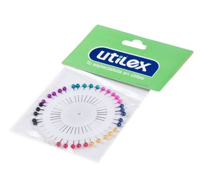 Ruletas de 40 alfileres colores brillantes pack 15