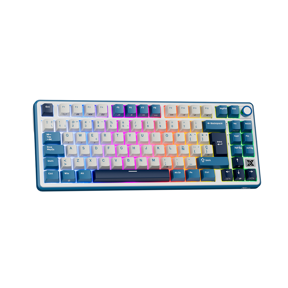Teclado Royal Kludge RK X87 Inalámbrico BLUE - CREAMY SWITCH