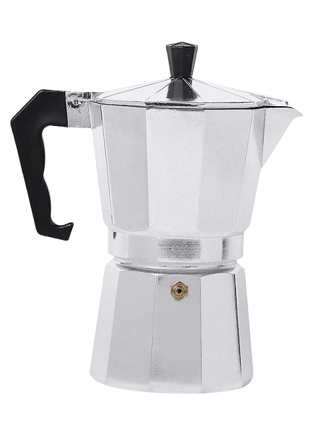 Cafetera Italiana Aluminio Blanco 3 Tazas — El Capitán