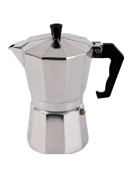 Cafetera Italiana Transparente de Vidrio y Acero Inoxidable – 6 Tazas/360ml  – Cafetera moka Inducción - VeoHome ES