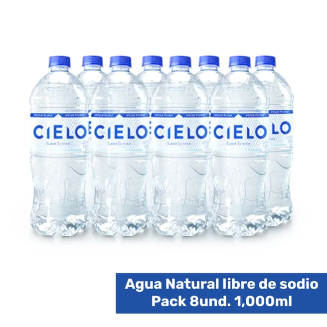 Agua Cielo Chupo Botella X 1000 Ml x 12 und - disfajo