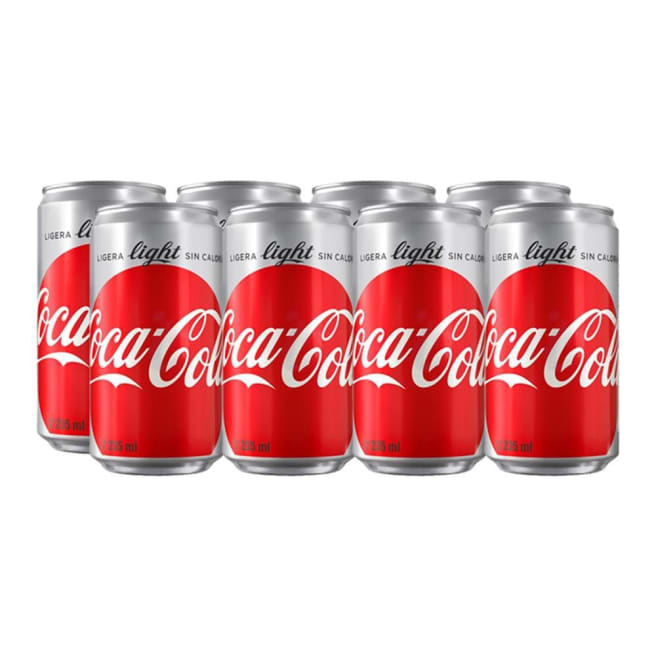 Refresco Coca-Cola Zero Lata 235 mL x 8