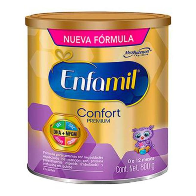 Fórmula infantil Enfamil Premium Confort para lactantes etapa 1 de 0 a 12  meses 2 bolsas de 550 g c/u