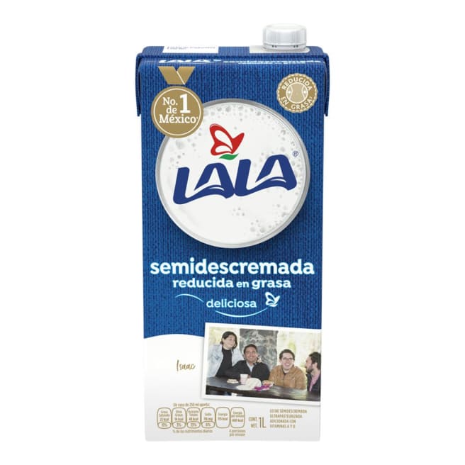 Leche Semidescremada Rica 1% Grasa, 1 L