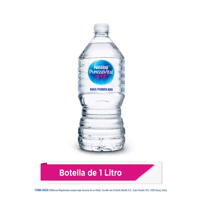 Agua Natural Nestlé Pureza Vital Botella 1L