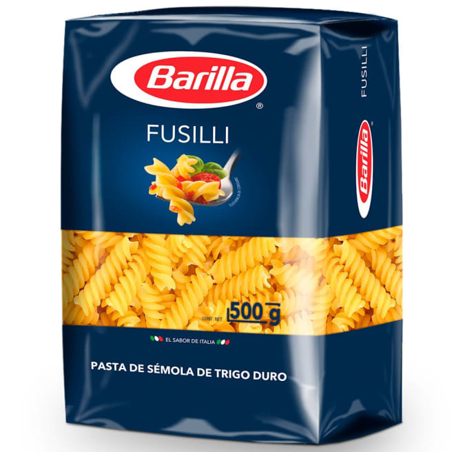 Pasta Barilla Fusilli Bolsa 500 g