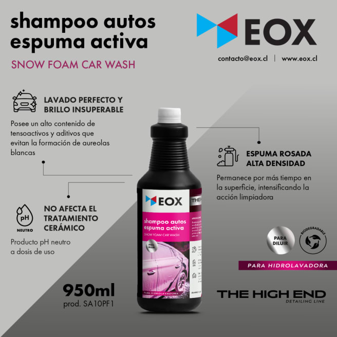 Que es el Snow Foam y como Funciona  Shampoo espumoso de colores para tu  auto.