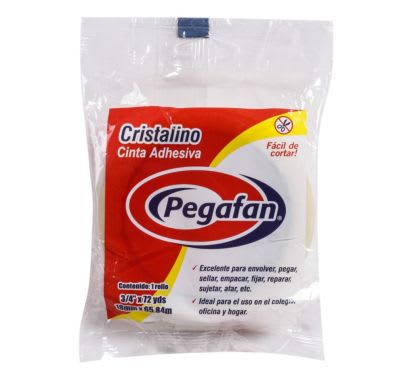 Cinta Adhesiva PEGAFAN 3/4'' X 25 yd Cristalino