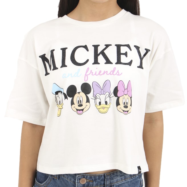 Minnie Mouse Camiseta Mickey Animal Print Animal Print Camiseta