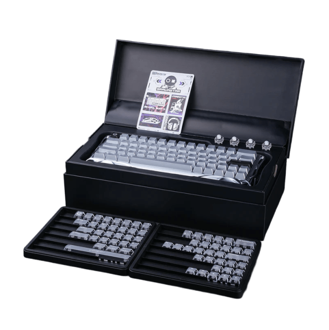 Teclado GravaStar MERCURY V60 PRO HE Cableado Inglés CHROME SILVER