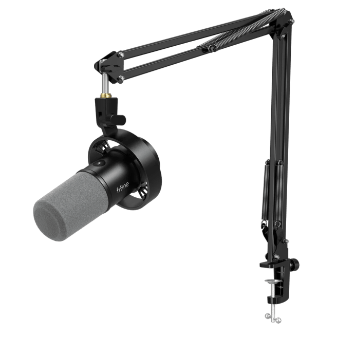 Micrófono Fifine K688CT BLACK Dinámico con Brazo
