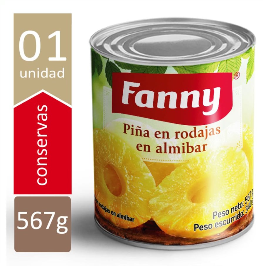 PIÑA EN RODAJAS FANNY 567 GR