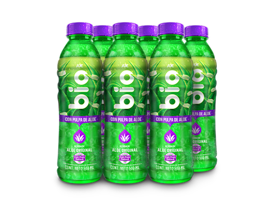 BIO ALOE VERA NATURAL 500 ML  6 PACK