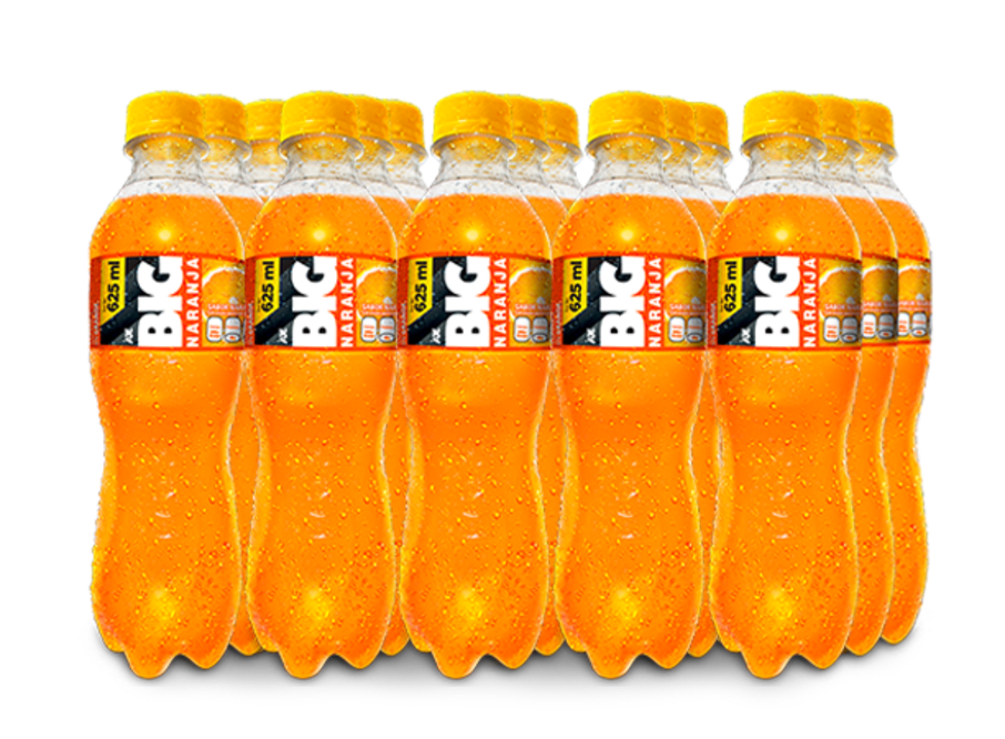 BIG NARANJA PET NO RETORNABLE 625 ML 15