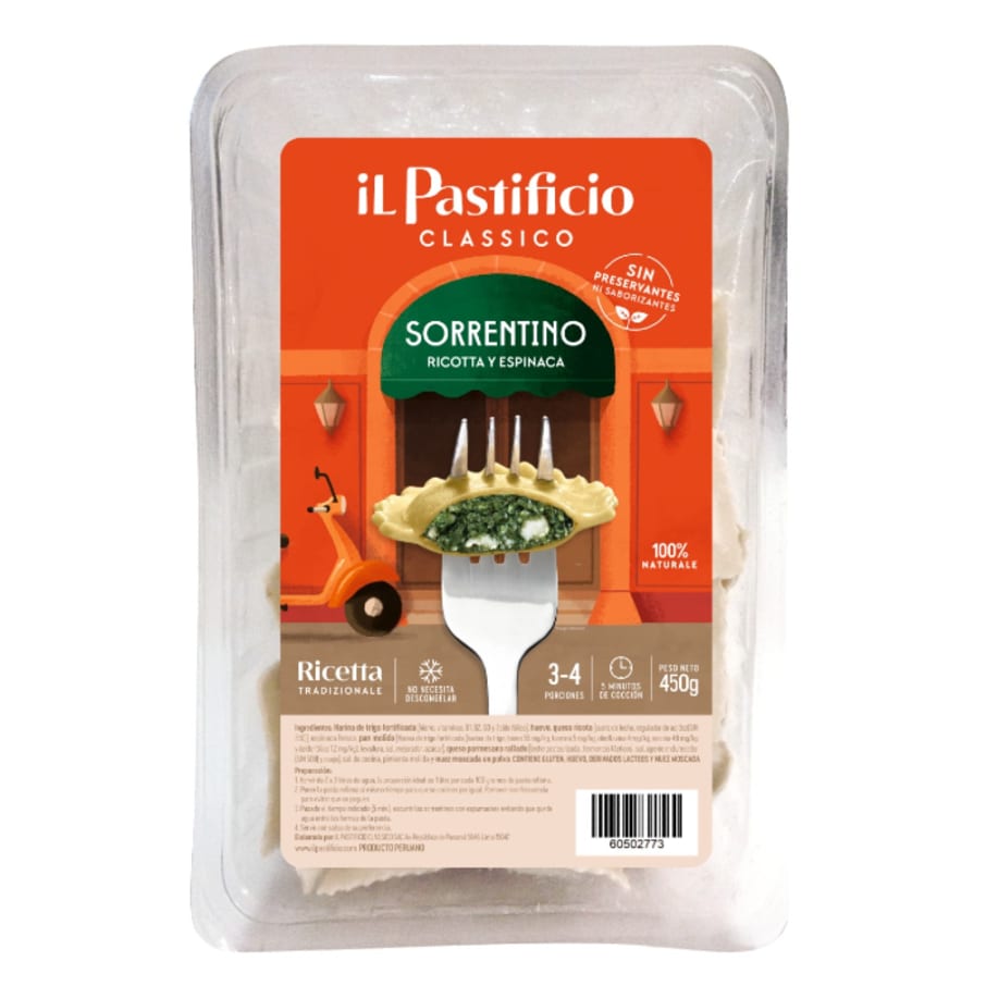 Sorrentino de Ricotta y Espinaca (450g)