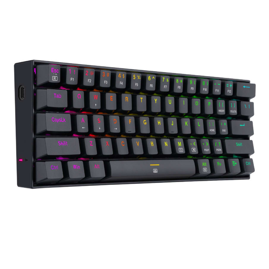 Teclado Redragon DRAGONBORN, inglés K630RGB BLACK (Blue switch)