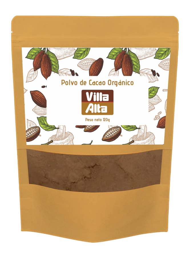 Polvo de Cacao Orgánico Villa Alta Doypack 120g